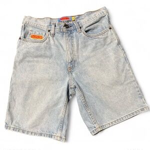 Empyre Light Wash Skater Denim Shorts Size 28